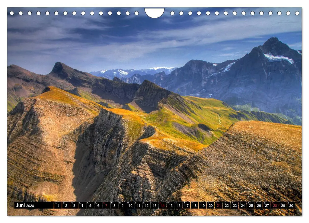 Bild: 9783457922903 | Berge im Berner Oberland (Wandkalender 2026 DIN A4 quer), CALVENDO...