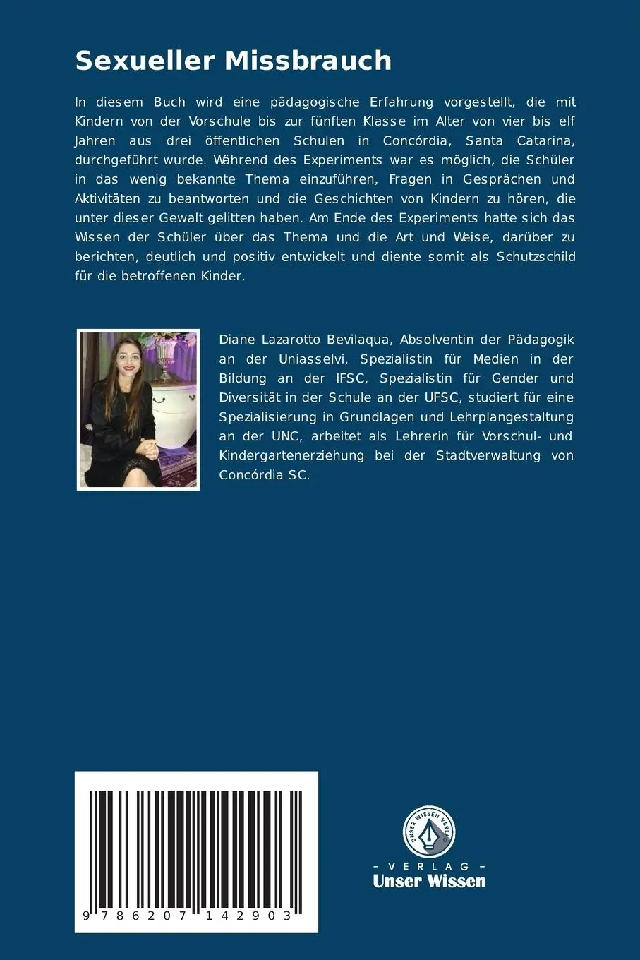 Rückseite: 9786207142903 | Sexueller Missbrauch | Diane Lazarotto Bevilaqua | Taschenbuch | 56 S.