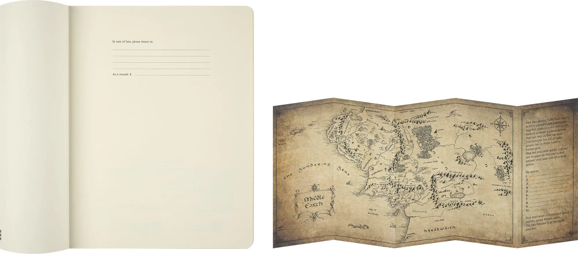 Bild: 8056711513003 | Moleskine Der Herr der Ringe Notizbuch, XL, liniert, fester Einband