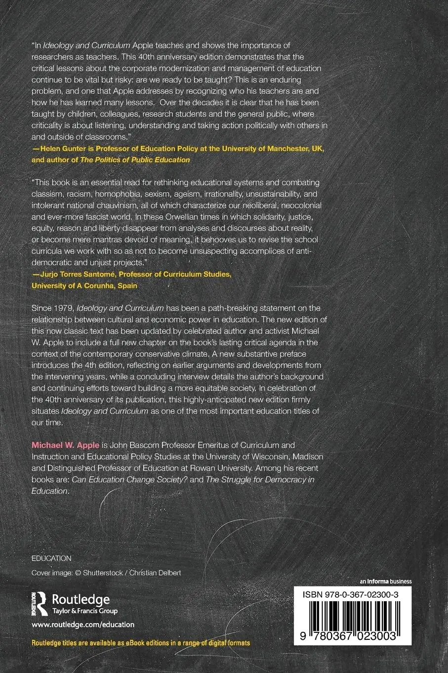Rückseite: 9780367023003 | Ideology and Curriculum | Michael Apple (u. a.) | Taschenbuch | 2018
