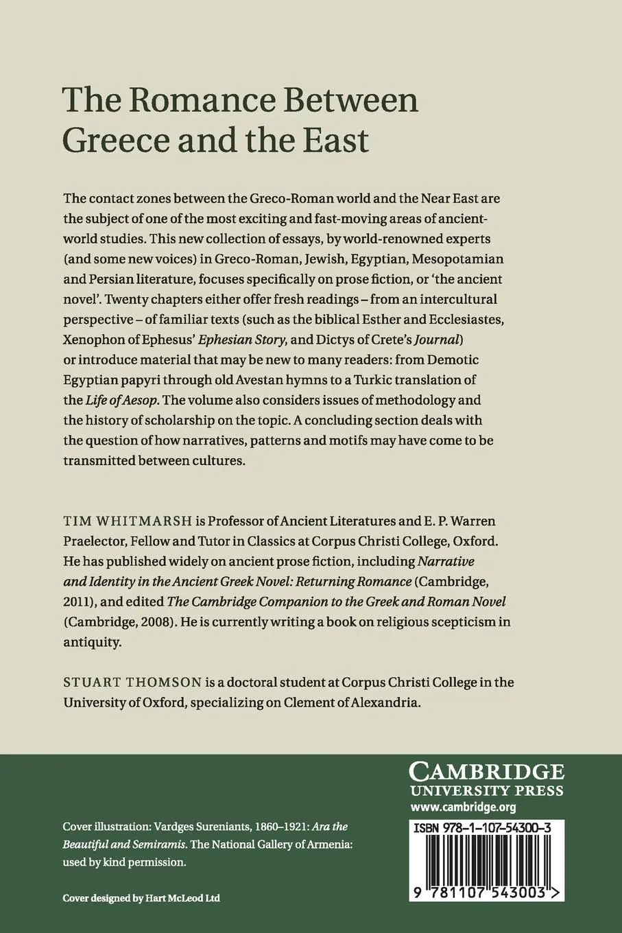 Rückseite: 9781107543003 | The Romance between Greece and the East | Tim Whitmarsh (u. a.) | Buch
