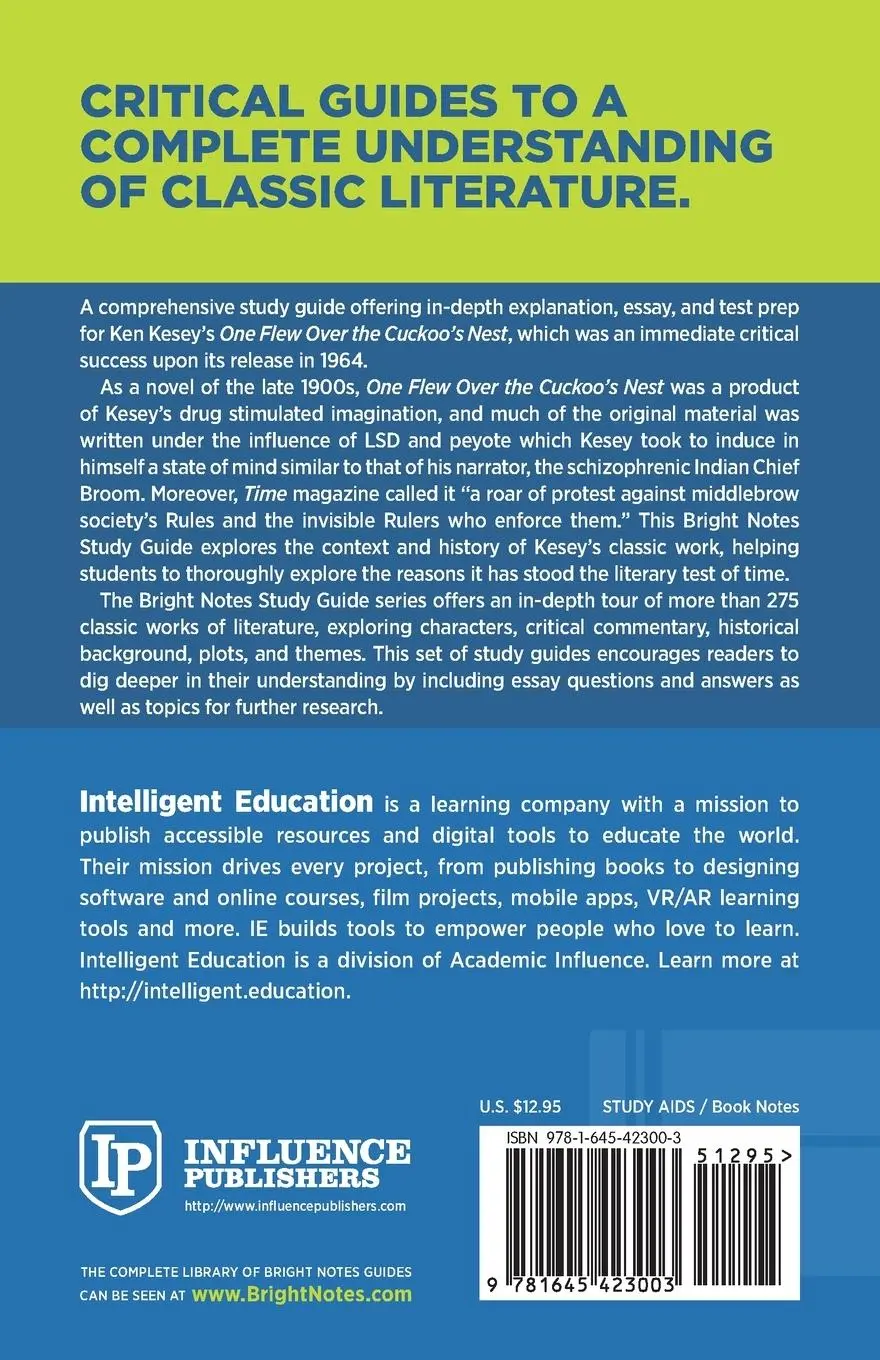 Rückseite: 9781645423003 | Study Guide to One Flew Over the Cuckoo's Nest by Ken Kesey | Buch
