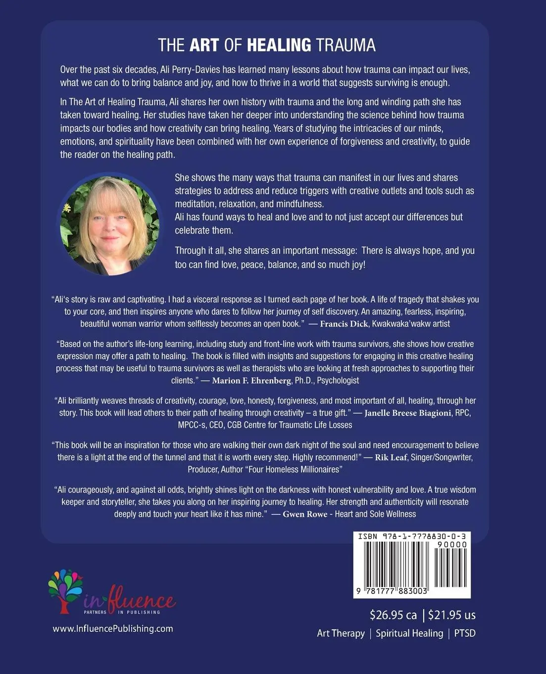 Rückseite: 9781777883003 | The Art of Healing Trauma | Alison Perry-Davies | Taschenbuch | 2021