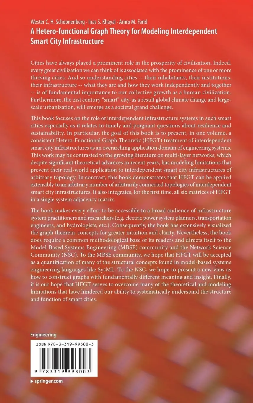 Rückseite: 9783319993003 | A Hetero-functional Graph Theory for Modeling Interdependent Smart...