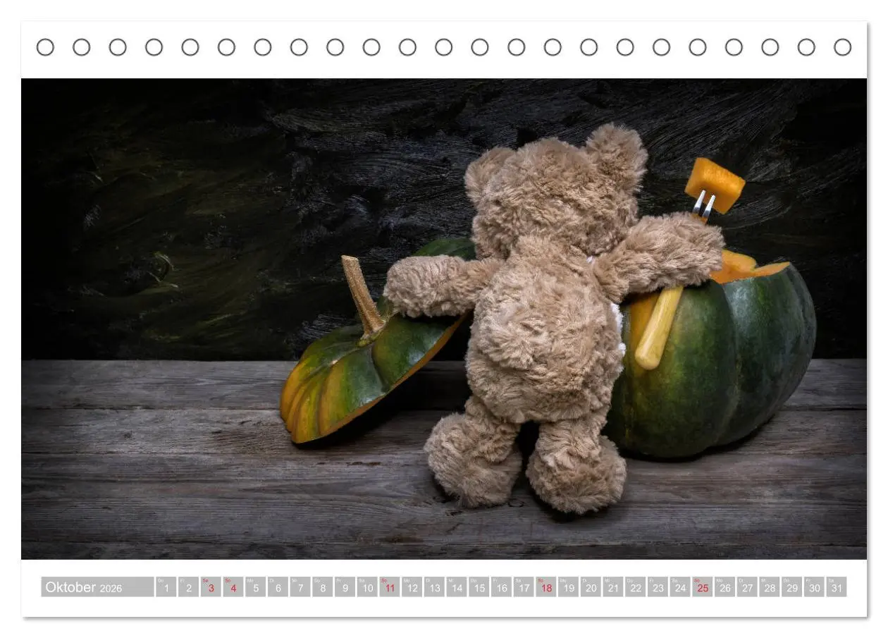 Bild: 9783457813003 | Eddy, der Teddy - 12 Bilder zum Schmunzeln (Tischkalender 2026 DIN...