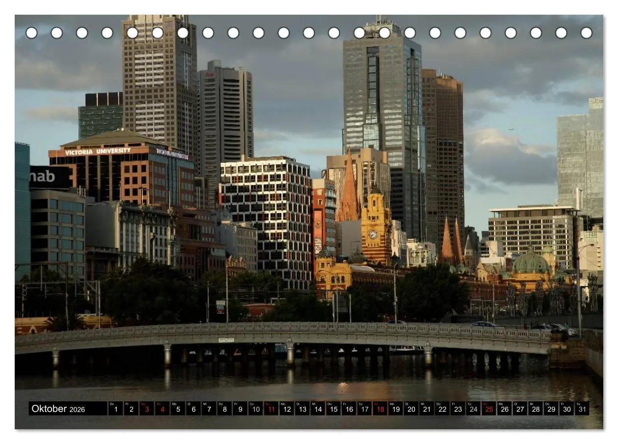 Bild: 9783516143003 | Melbourne (Tischkalender 2026 DIN A5 quer), CALVENDO Monatskalender