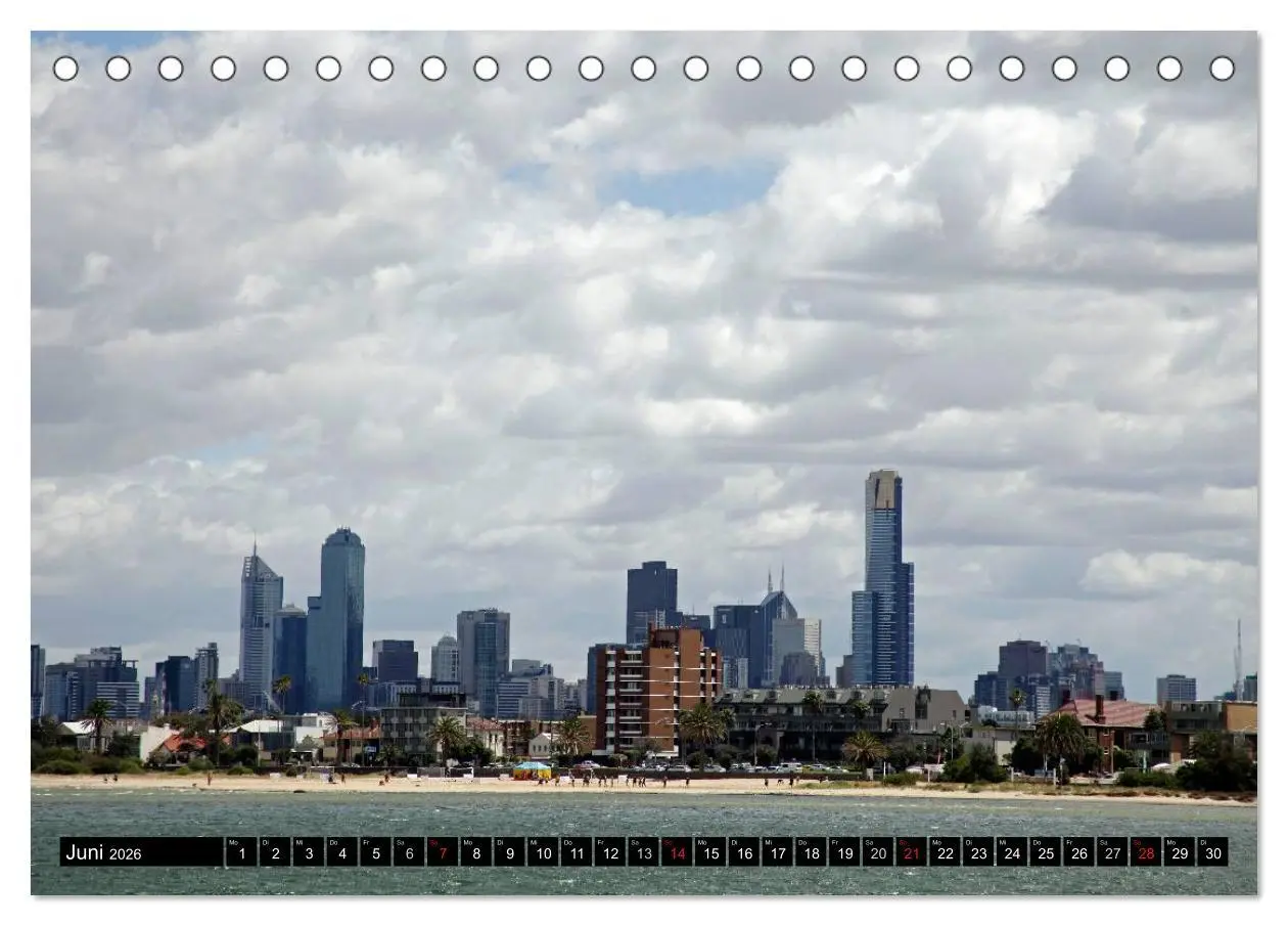 Bild: 9783516143003 | Melbourne (Tischkalender 2026 DIN A5 quer), CALVENDO Monatskalender