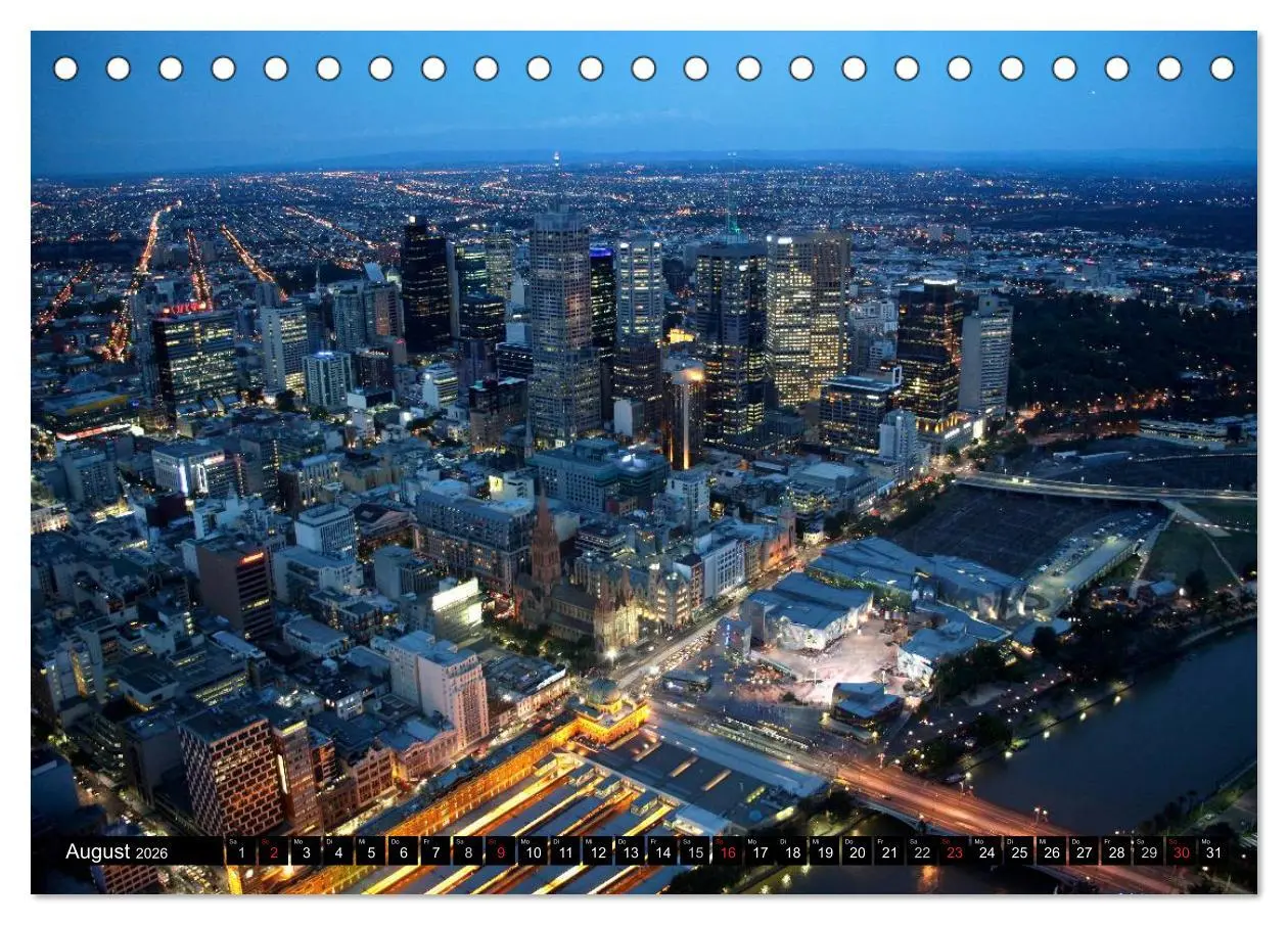Bild: 9783516143003 | Melbourne (Tischkalender 2026 DIN A5 quer), CALVENDO Monatskalender