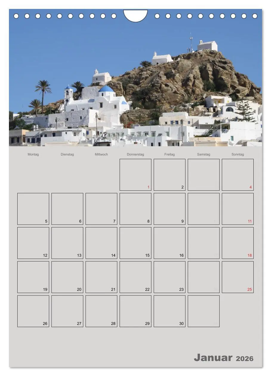 Bild: 9783516453003 | Kykladen, Perlen der Ägäis (Wandkalender 2026 DIN A4 hoch),...