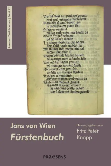 Cover: 9783706913003 | Fürstenbuch | Jans von Wien | Taschenbuch | Praesens TextBibliothek