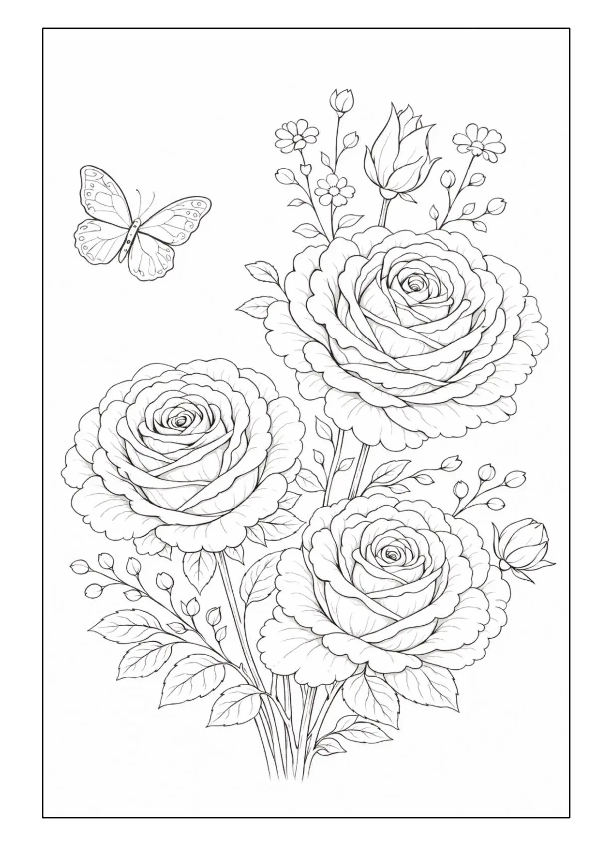 Bild: 9783986573003 | Blumen Malbuch für Erwachsene mit 50 schönen Ausmalmotiven | Müller