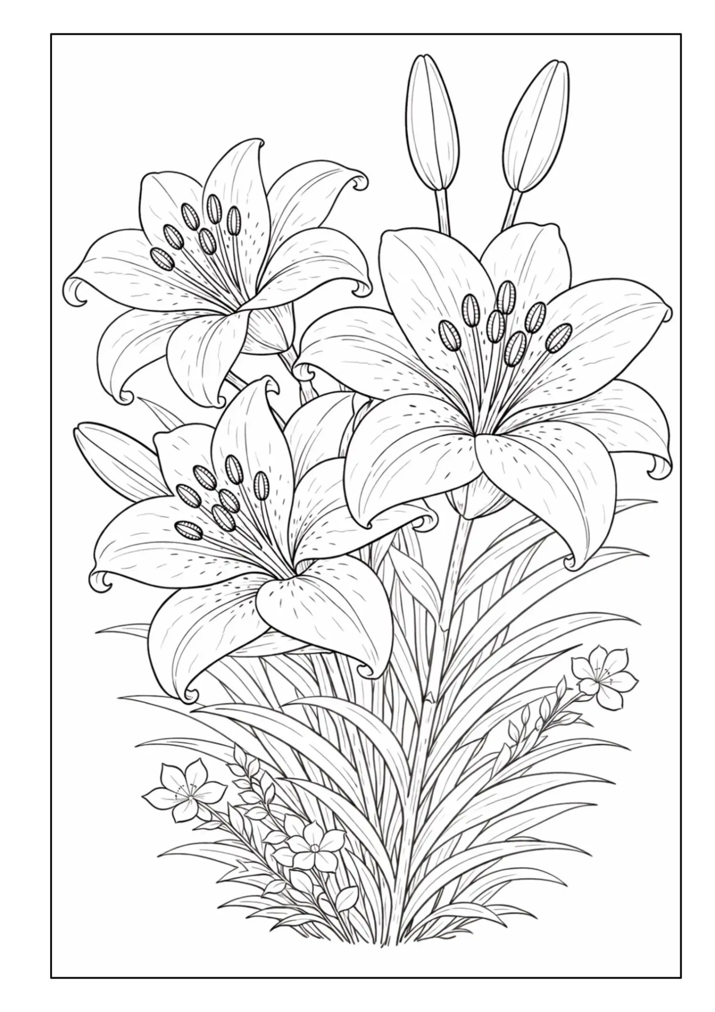 Bild: 9783986573003 | Blumen Malbuch für Erwachsene mit 50 schönen Ausmalmotiven | Müller