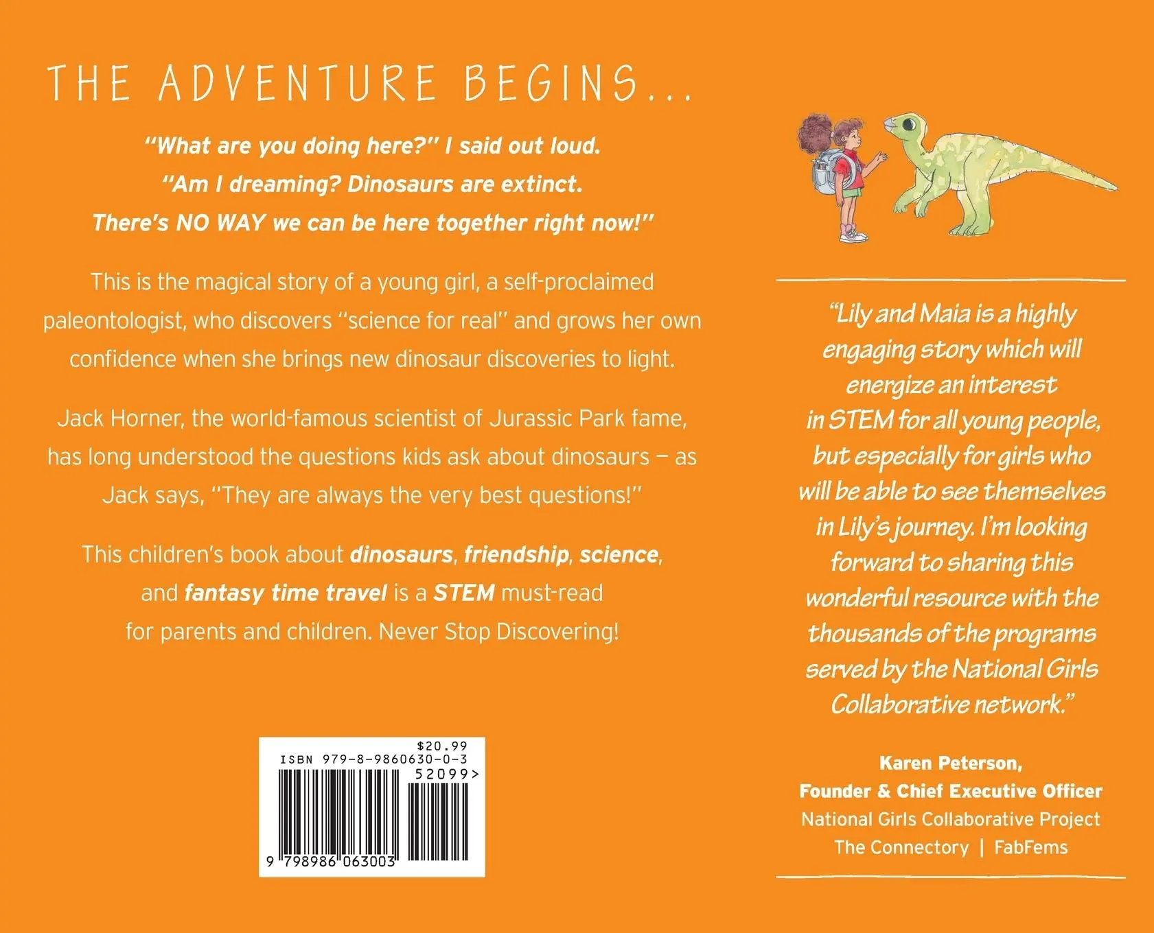 Rückseite: 9798986063003 | Lily and Maia....a Dinosaur Adventure | Jack Horner | Buch | Englisch