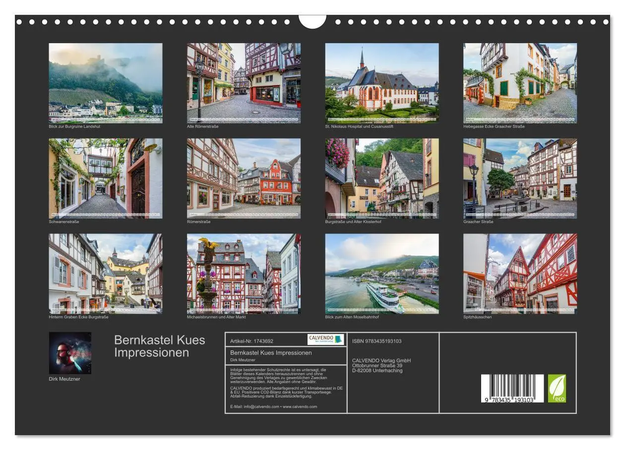 Bild: 9783435193103 | Bernkastel Kues Impressionen (Wandkalender 2025 DIN A3 quer),...