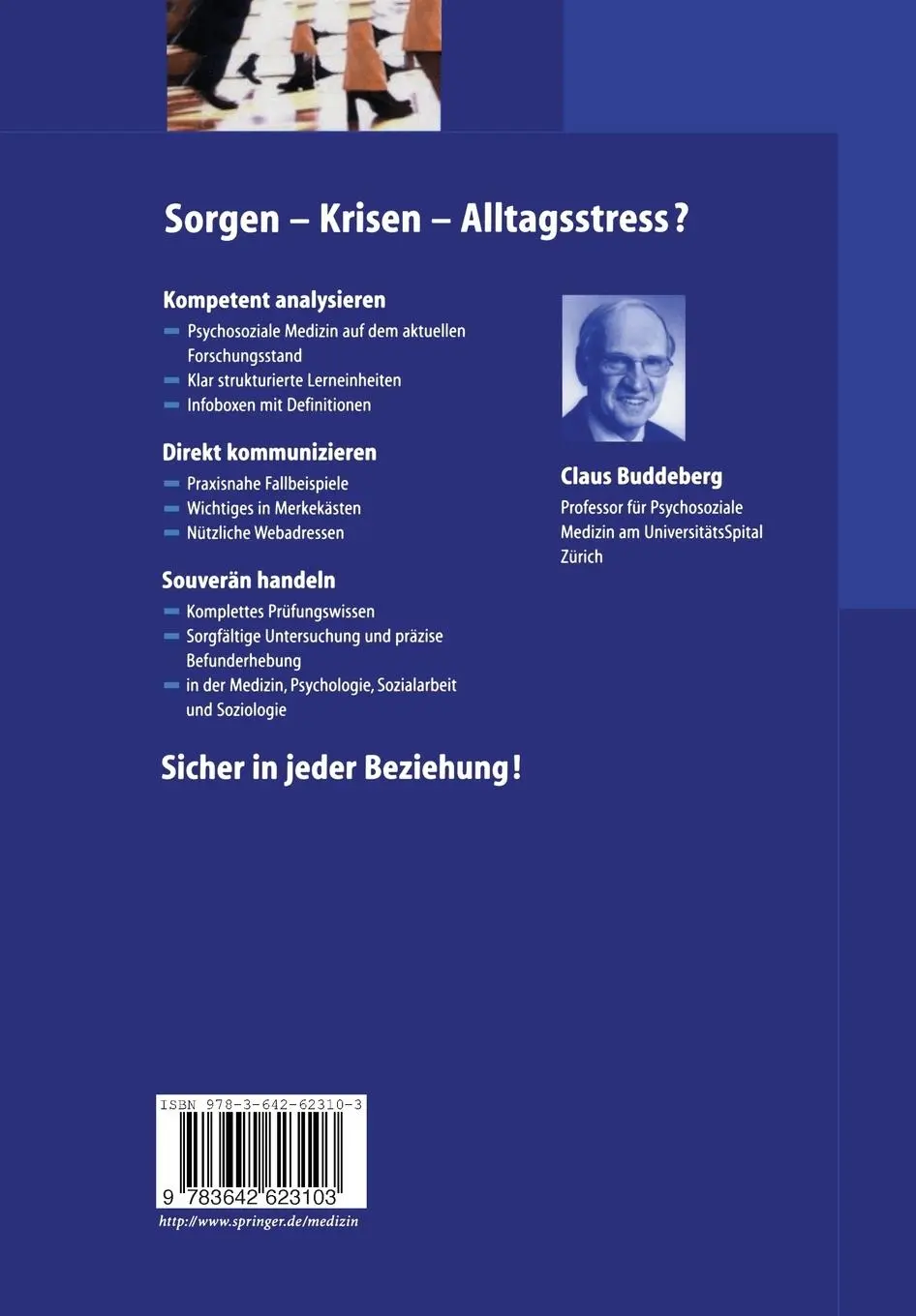 Rückseite: 9783642623103 | Psychosoziale Medizin | Claus Buddeberg | Taschenbuch | xiv | Deutsch