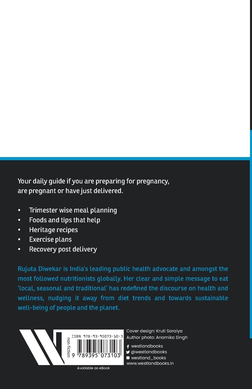 Rückseite: 9789395073103 | Pregnancy Notes | Before; During &amp; After | Rujuta Diwekar | Buch
