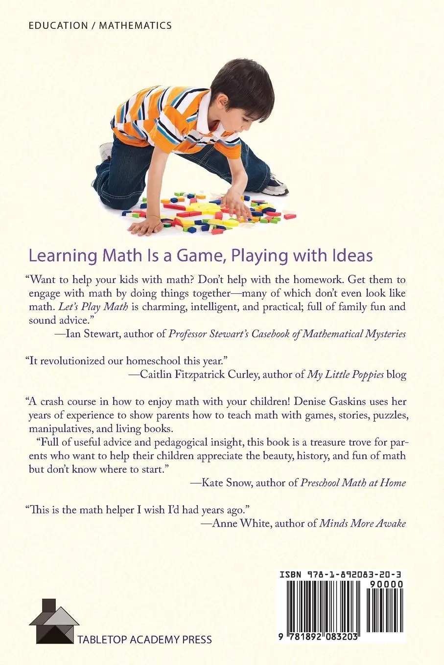 Rückseite: 9781892083203 | Let's Play Math | How Families Can Learn Math Together and Enjoy It