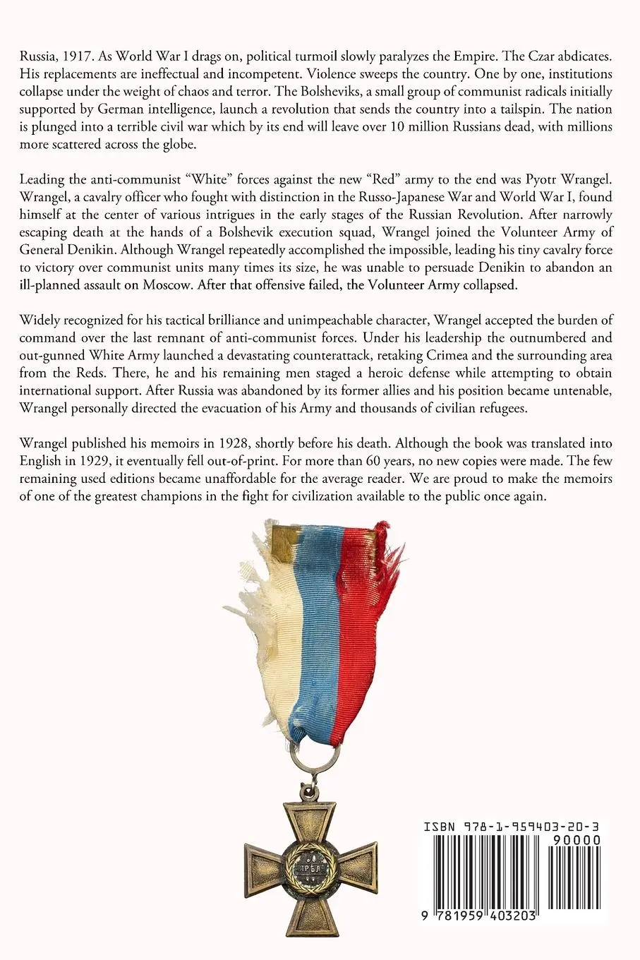 Rückseite: 9781959403203 | Always with Honor | The Memoirs of General Wrangel | Pyotr Wrangel