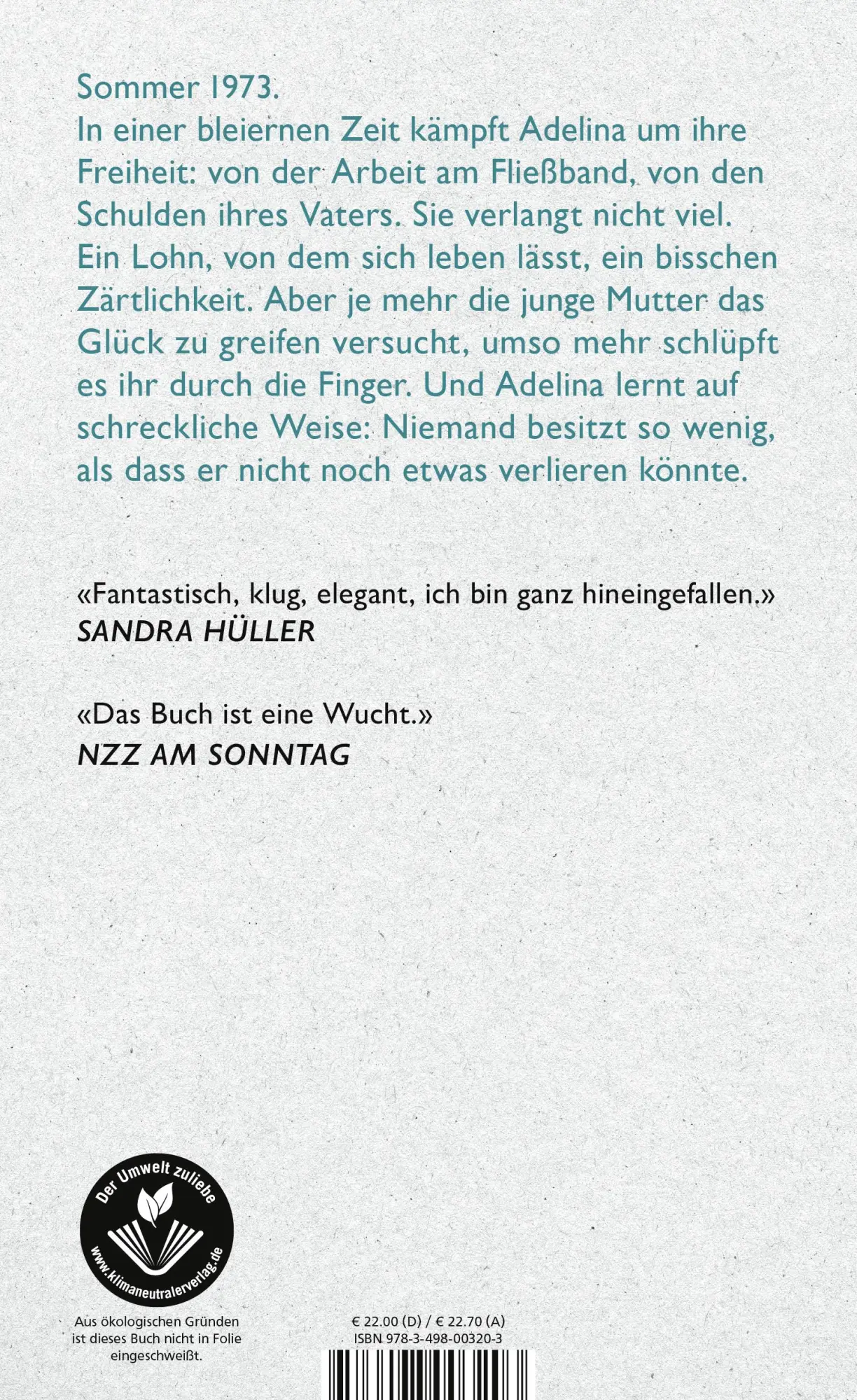 Rückseite: 9783498003203 | Die Krume Brot | Lukas Bärfuss | Buch | 224 S. | Deutsch | 2023