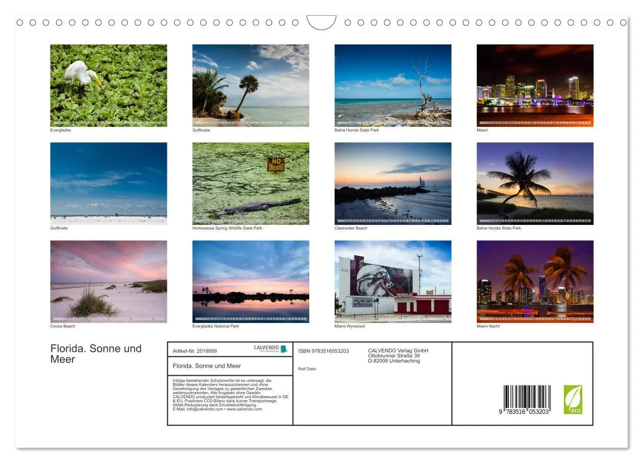 Bild: 9783516053203 | Florida. Sonne und Meer (Wandkalender 2026 DIN A3 quer), CALVENDO...