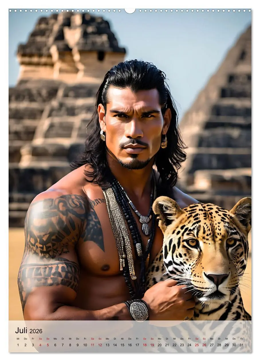 Bild: 9783516293203 | Verwegene Kerle - Muskeln, Tattoos und wilde Tiere (hochwertiger...