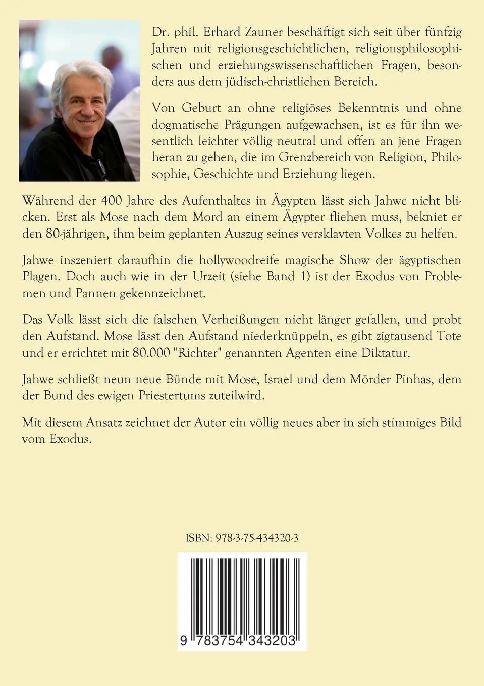 Rückseite: 9783754343203 | Mose, die ägyptischen Plagen und der Exodus | 2. erweiterte Auflage