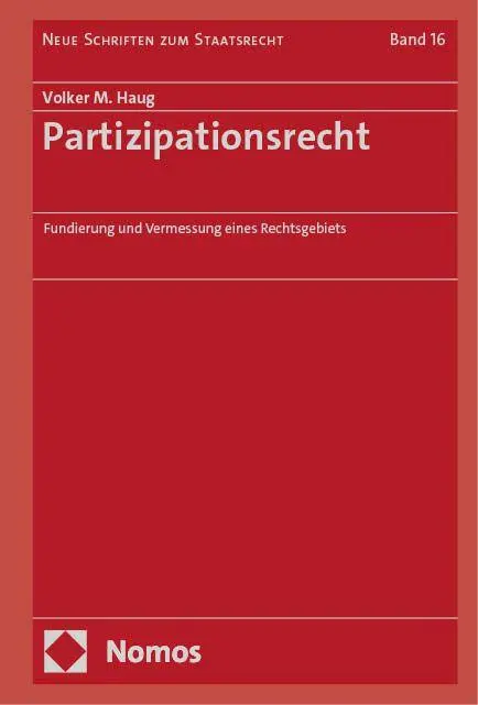 Cover: 9783756013203 | Partizipationsrecht | Fundierung und Vermessung eines Rechtsgebiets