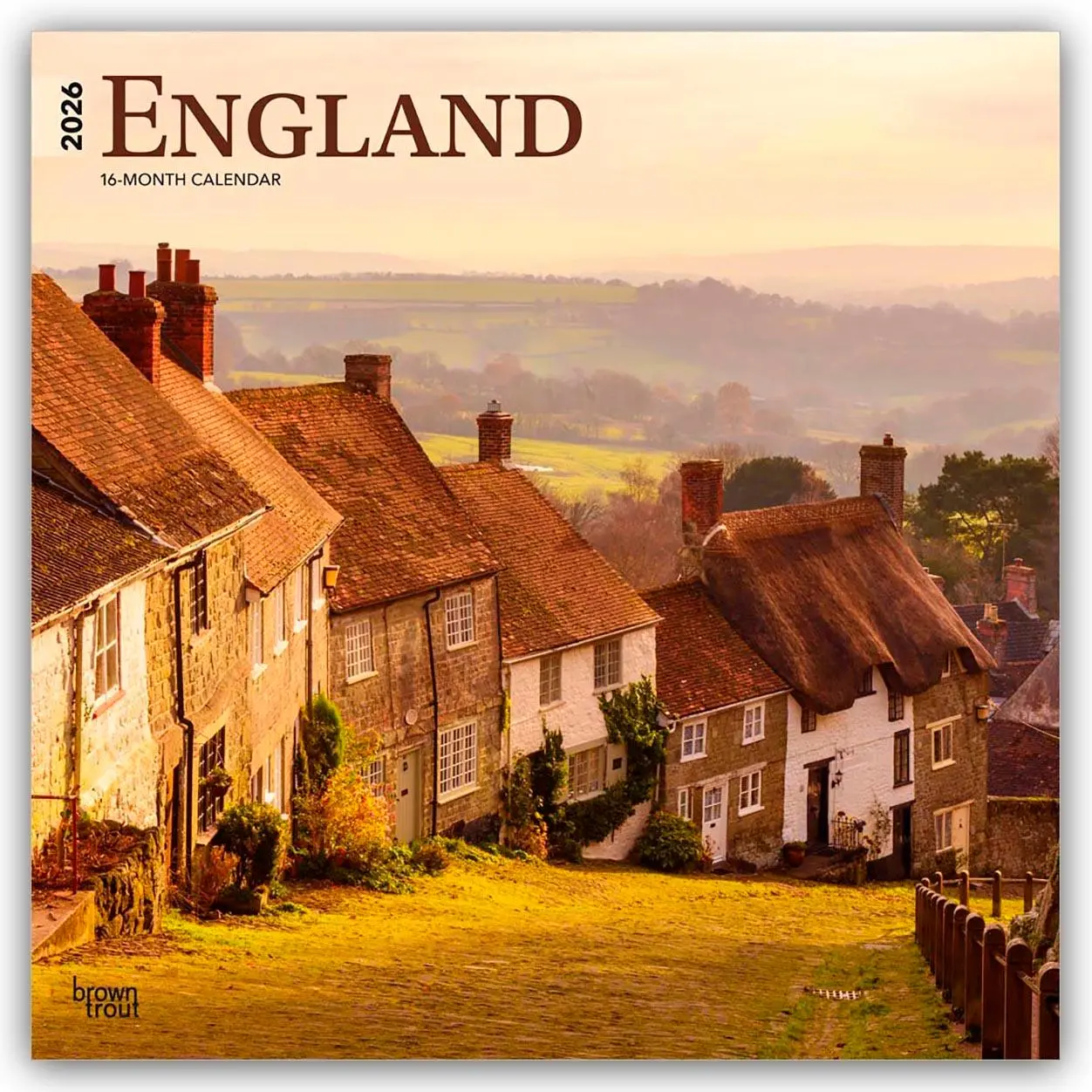 Cover: 9798330703203 | England 2026 12 X 24 Inch (Hanging) Monthly Square Wall Calendar...