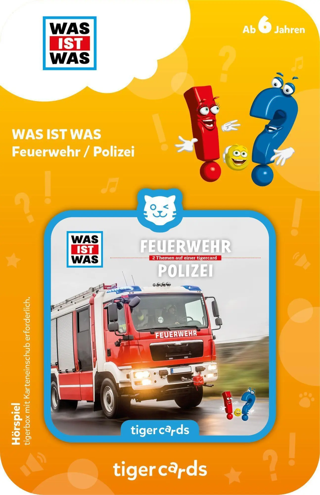 Bild: 4260535483303 | tigercard - WAS IST WAS: Feuerwehr / Polizei | Deutsch | 2021
