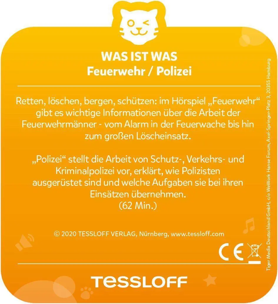 Bild: 4260535483303 | tigercard - WAS IST WAS: Feuerwehr / Polizei | Deutsch | 2021