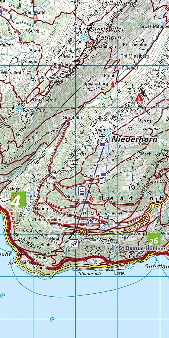 Bild: 9783259023303 | Thunersee / Adelboden - Kandersteg 30 Wanderkarte 1:40 000 matt...