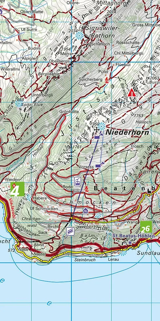 Bild: 9783259023303 | Thunersee / Adelboden - Kandersteg 30 Wanderkarte 1:40 000 matt...