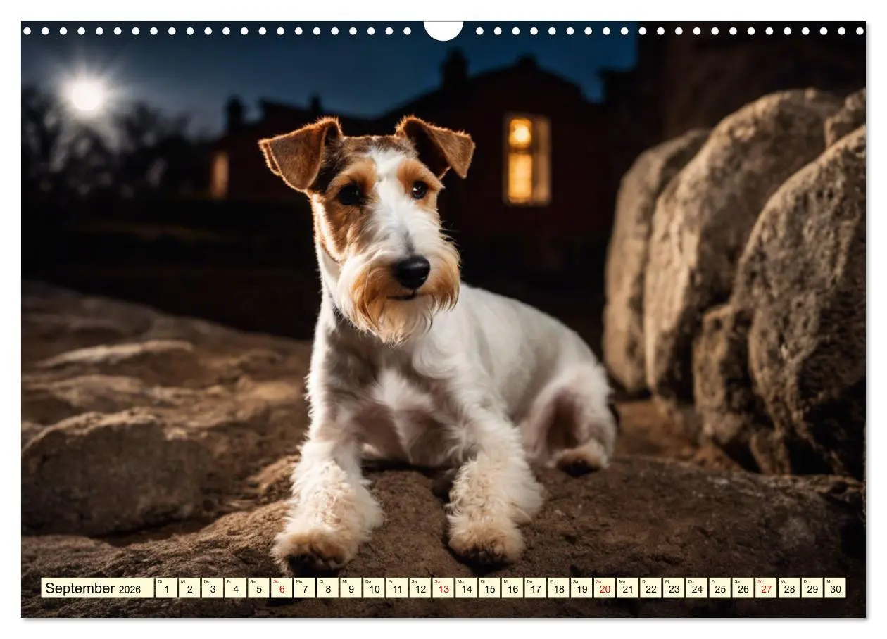 Bild: 9783457403303 | Drahthaar-Foxterrier (Wandkalender 2026 DIN A3 quer), CALVENDO...