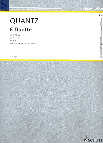 Cover: 9790001123303 | Sonaten(6) 2 Opus 2 (4-6) | Johann Joachim Quantz | Buch
