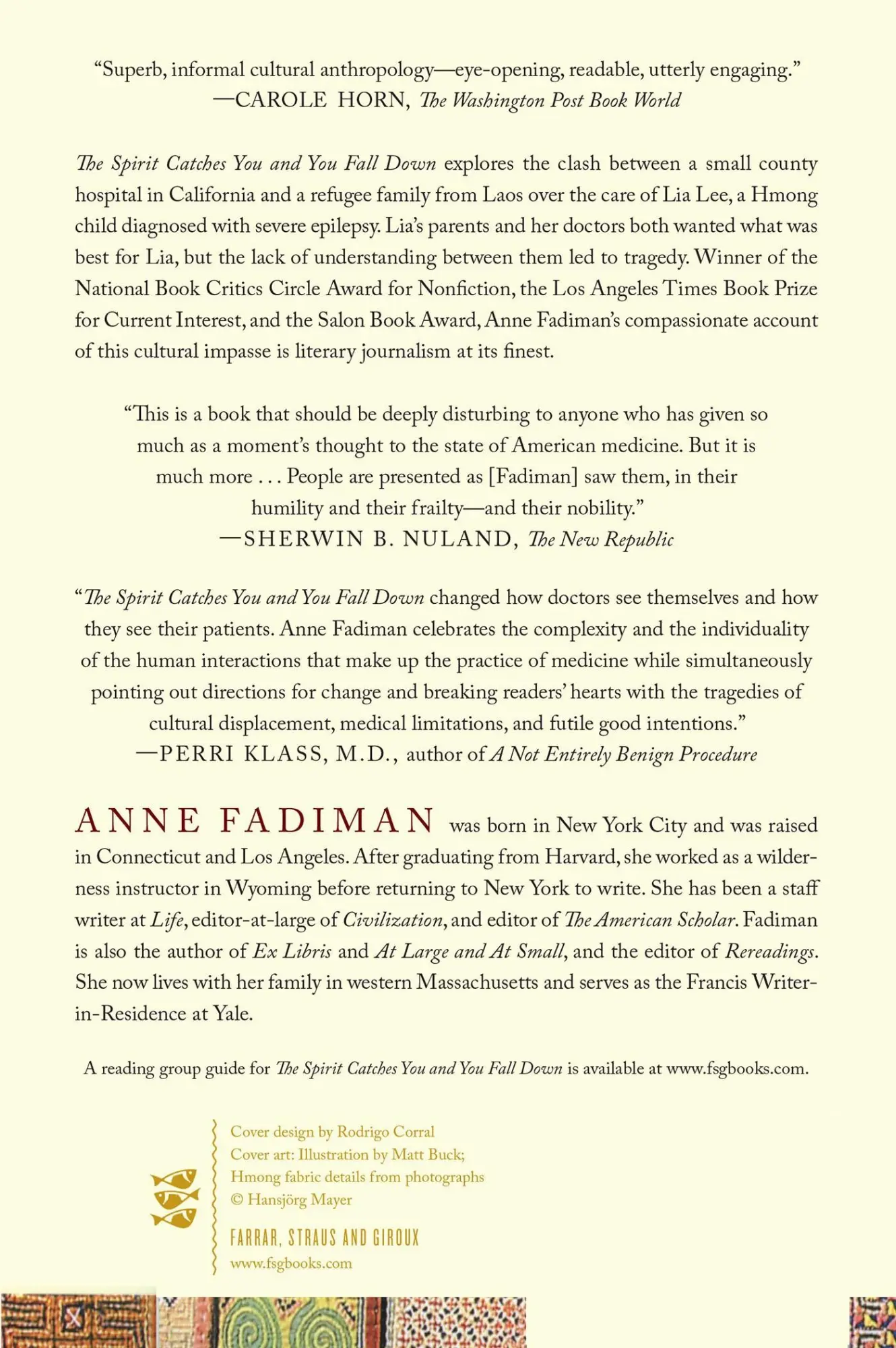 Rückseite: 9780374533403 | The Spirit Catches You and You Fall Down | Anne Fadiman | Taschenbuch