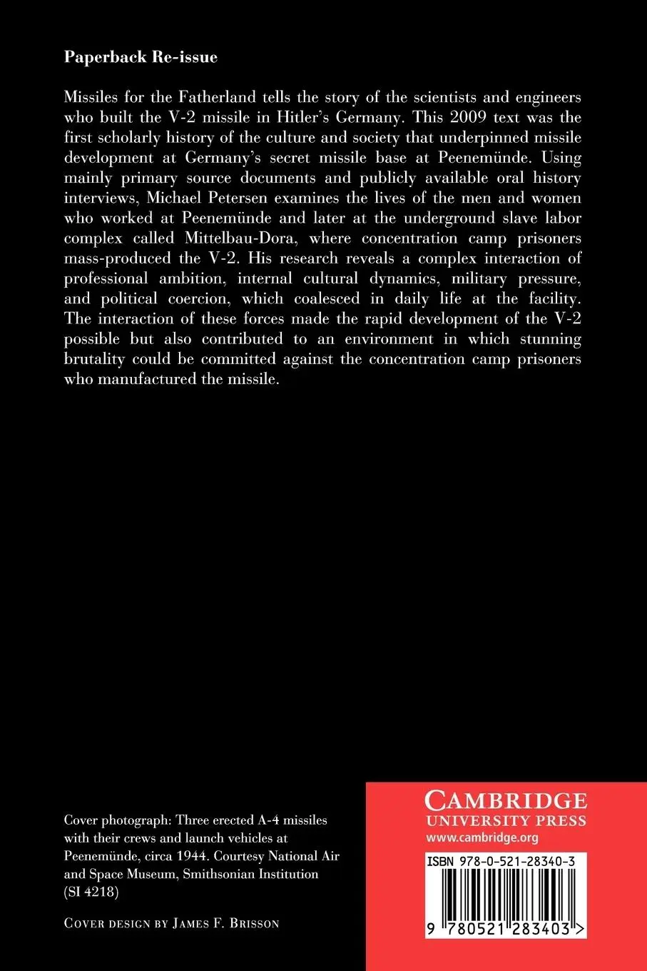 Rückseite: 9780521283403 | Missiles for the Fatherland | Michael B. Petersen | Taschenbuch | 2011