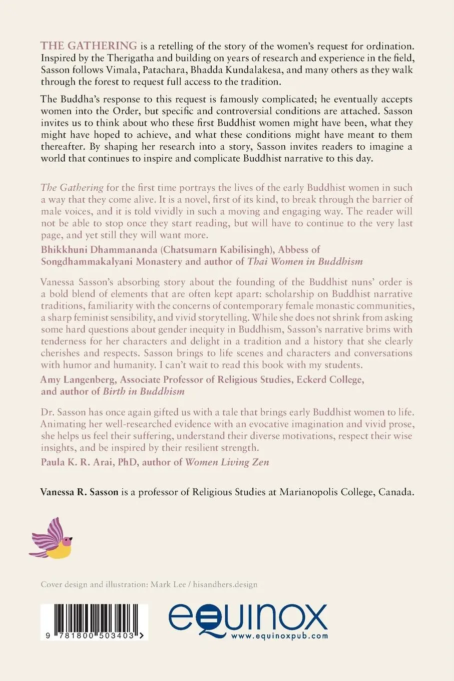 Rückseite: 9781800503403 | The Gathering | A Story of the First Buddhist Women | Sasson | Buch