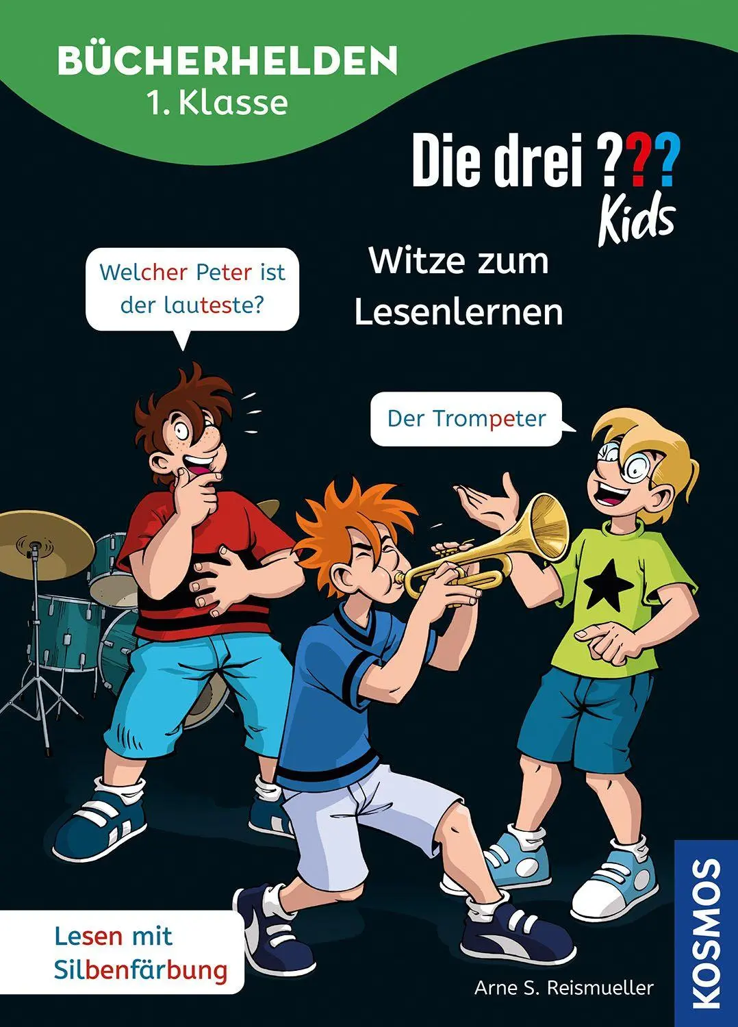 Cover: 9783440183403 | Die drei ??? Kids, Bücherhelden 1. Klasse, Witze zum Lesenlernen