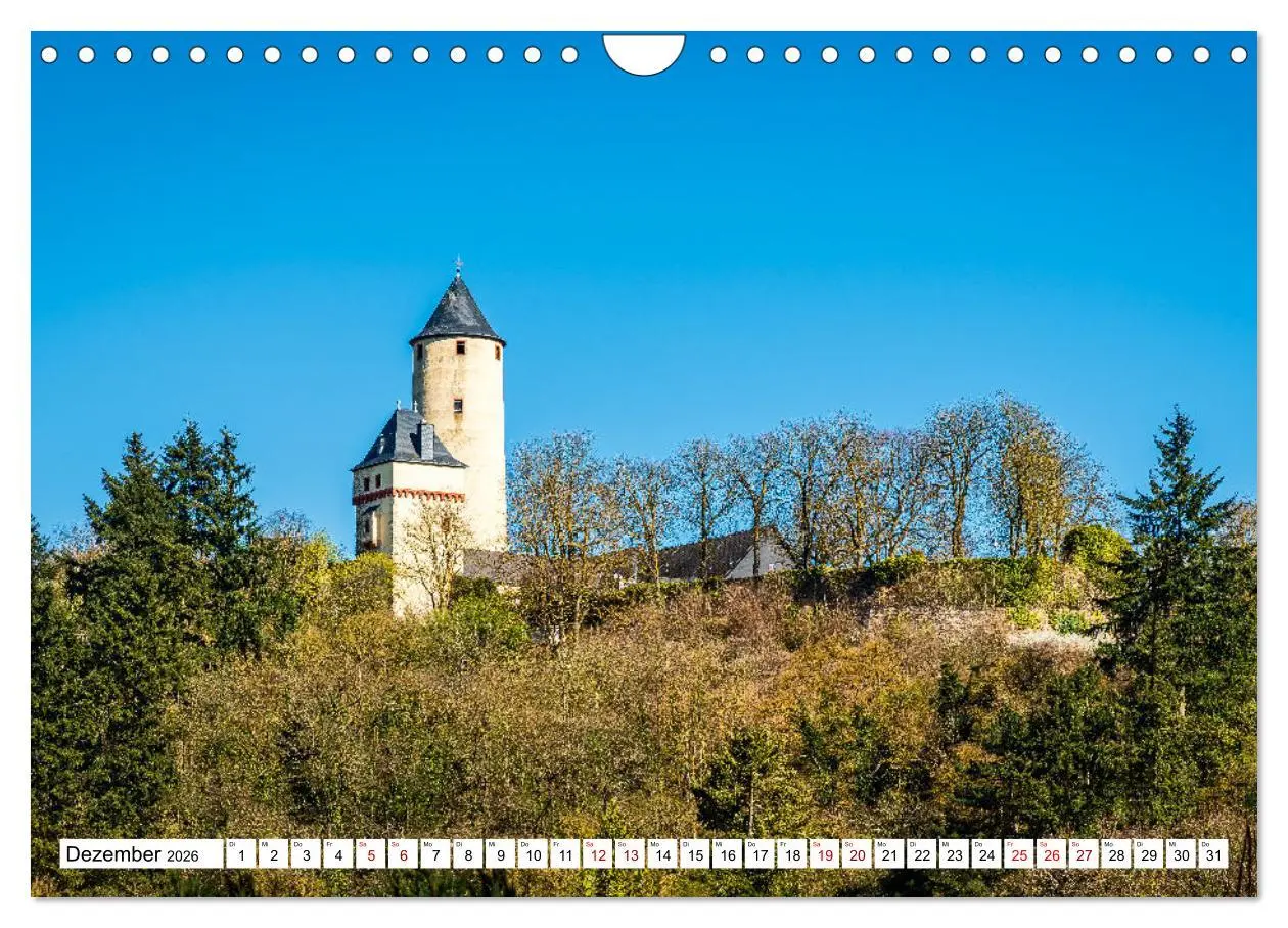 Bild: 9783457323403 | Burgen des Hunsrücks (Wandkalender 2026 DIN A4 quer), CALVENDO...