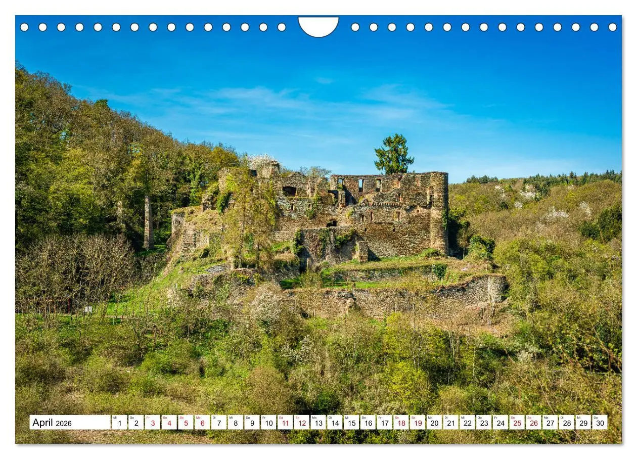 Bild: 9783457323403 | Burgen des Hunsrücks (Wandkalender 2026 DIN A4 quer), CALVENDO...