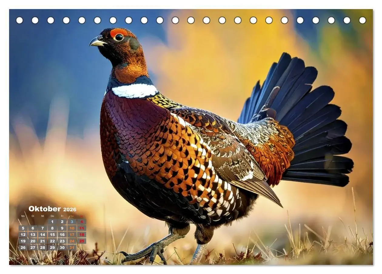 Bild: 9783516653403 | Stark wie der Auerhahn (Tischkalender 2026 DIN A5 quer), CALVENDO...