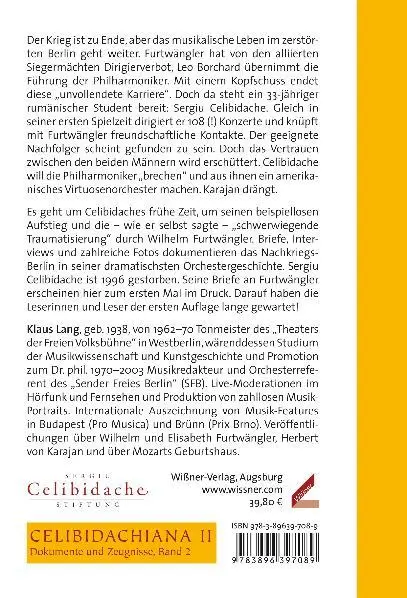 Rückseite: 9783990943403 | Celibidache und Furtwängler | Klaus Lang | Buch | 416 S. | Deutsch