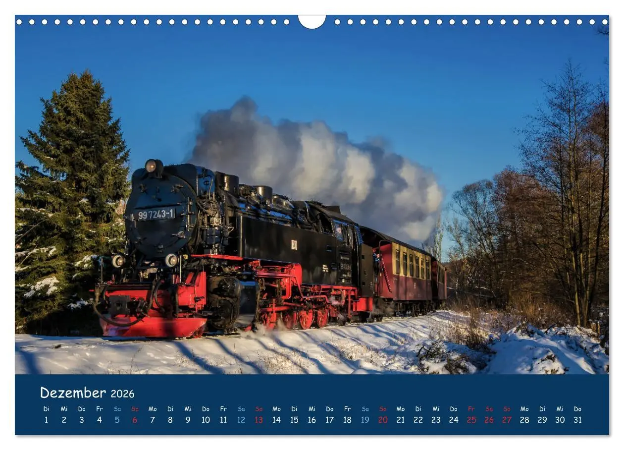 Bild: 9783457623503 | Unter Dampf im Osten (Wandkalender 2026 DIN A3 quer), CALVENDO...