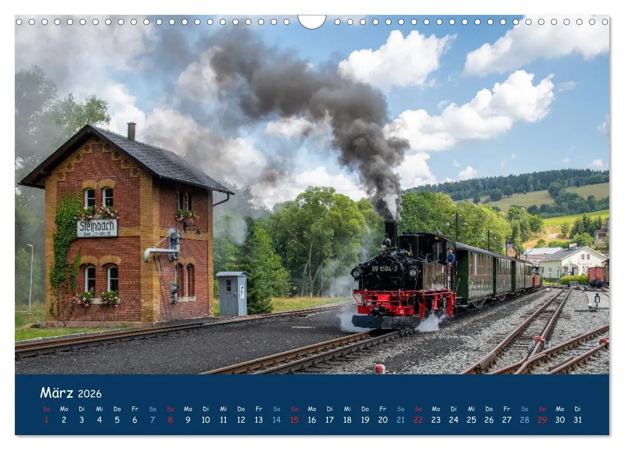 Bild: 9783457623503 | Unter Dampf im Osten (Wandkalender 2026 DIN A3 quer), CALVENDO...