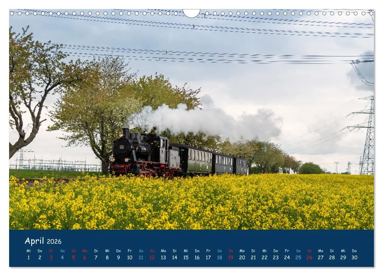 Bild: 9783457623503 | Unter Dampf im Osten (Wandkalender 2026 DIN A3 quer), CALVENDO...