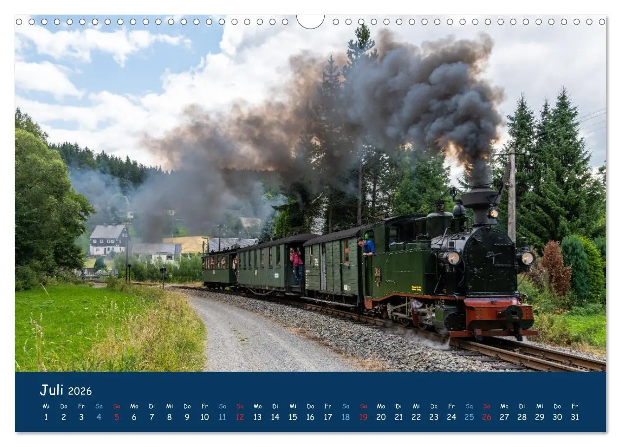 Bild: 9783457623503 | Unter Dampf im Osten (Wandkalender 2026 DIN A3 quer), CALVENDO...