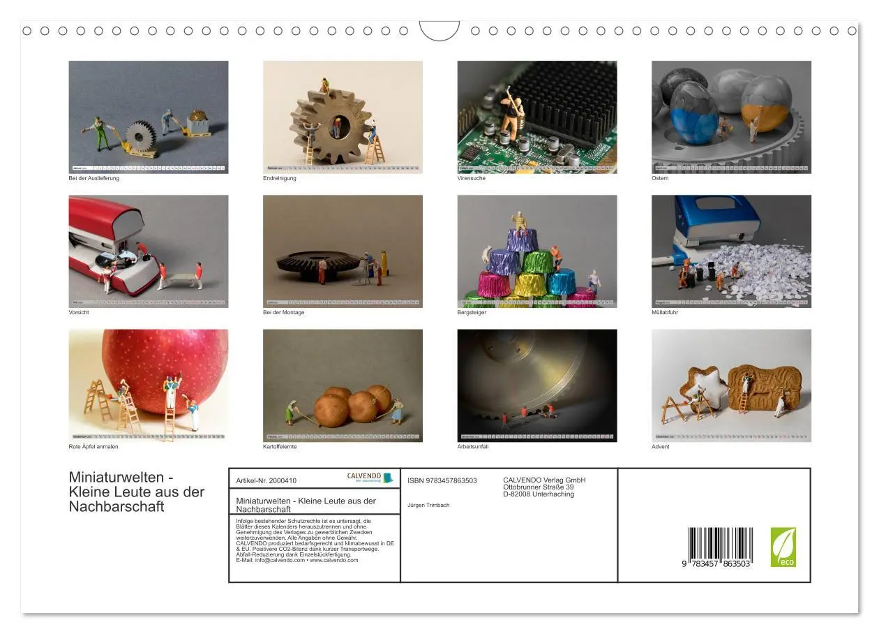 Bild: 9783457863503 | Miniaturwelten - Kleine Leute aus der Nachbarschaft (Wandkalender...