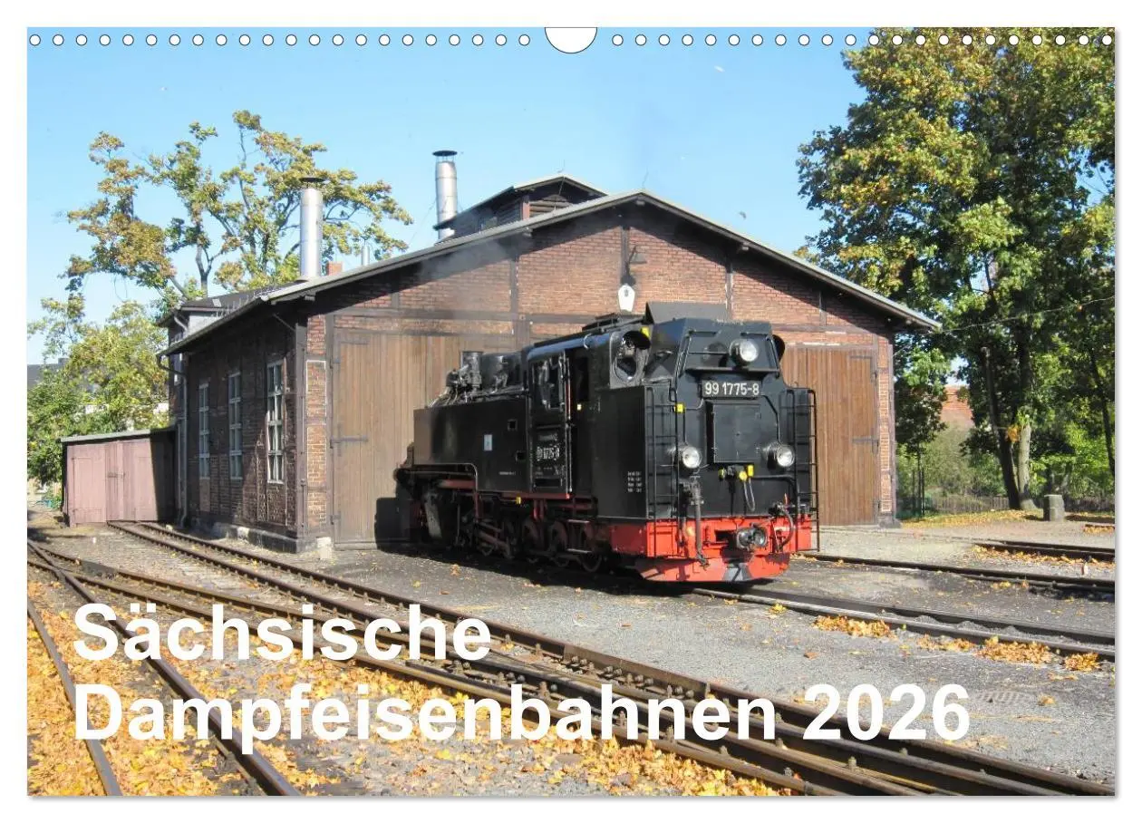 Cover: 9783516023503 | Sächsische Dampfeisenbahnen 2026 (Wandkalender 2026 DIN A3 quer),...