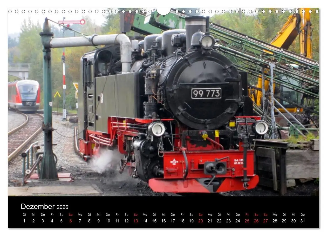 Bild: 9783516023503 | Sächsische Dampfeisenbahnen 2026 (Wandkalender 2026 DIN A3 quer),...