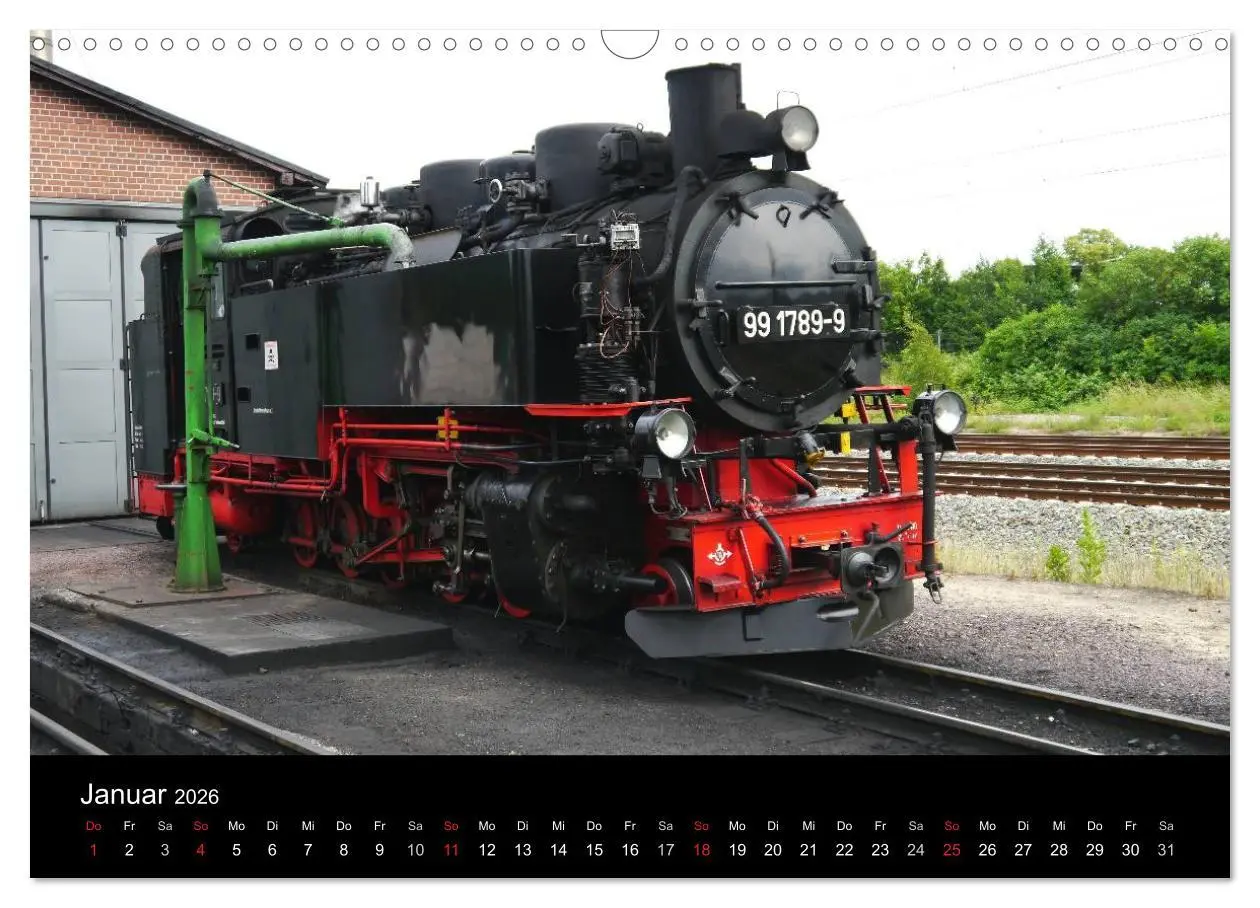 Bild: 9783516023503 | Sächsische Dampfeisenbahnen 2026 (Wandkalender 2026 DIN A3 quer),...